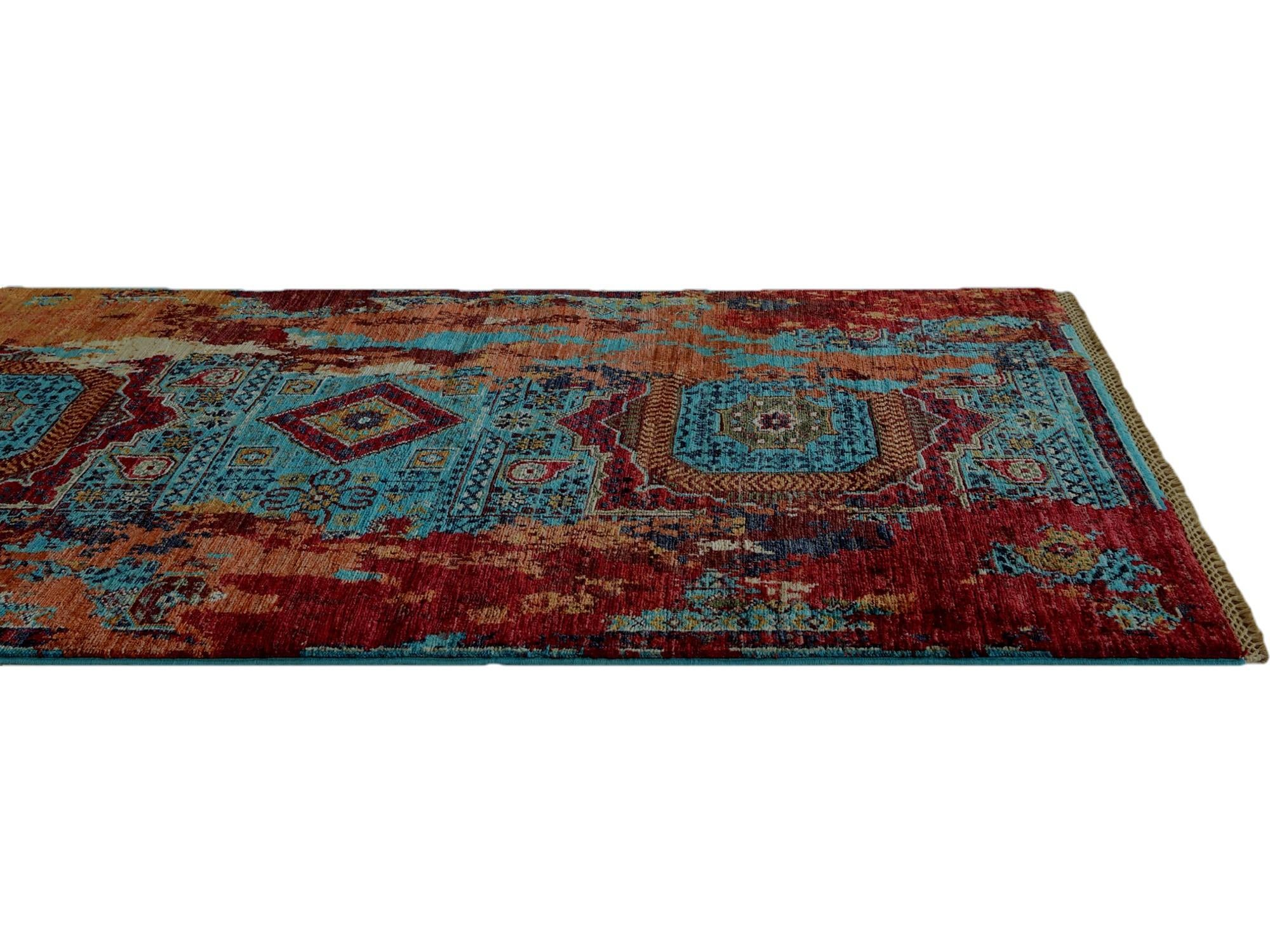 2' 11 x 8' 6 Hand Knotted Mamluk Ziegler Runner Rug