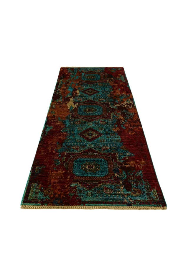 Detail image of 2' 11 x 8' 6 Hand Knotted Mamluk Ziegler Runner Rug