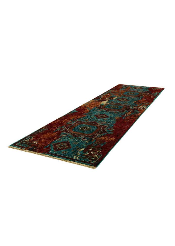 2' 11 x 10' 4 Hand Knotted Mamluk Ziegler Runner Rug