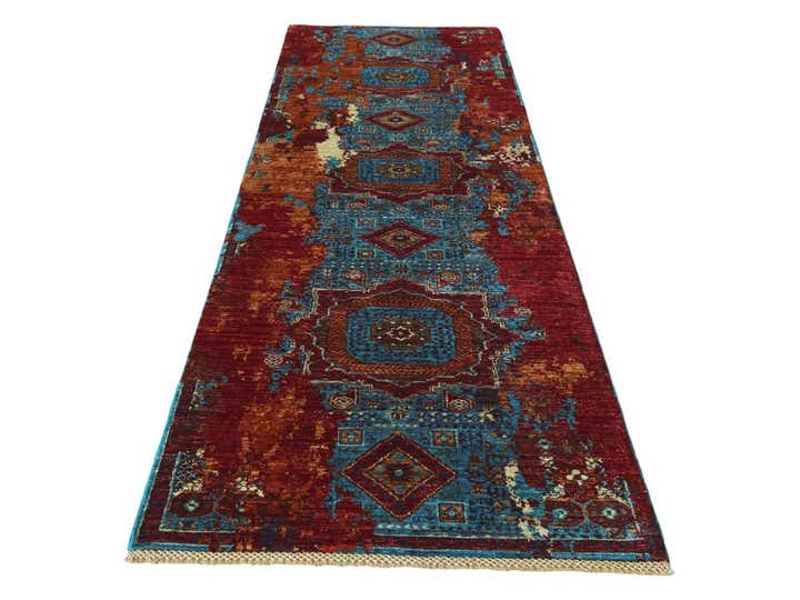 2' 11 x 10' 4 Hand Knotted Mamluk Ziegler Runner Rug