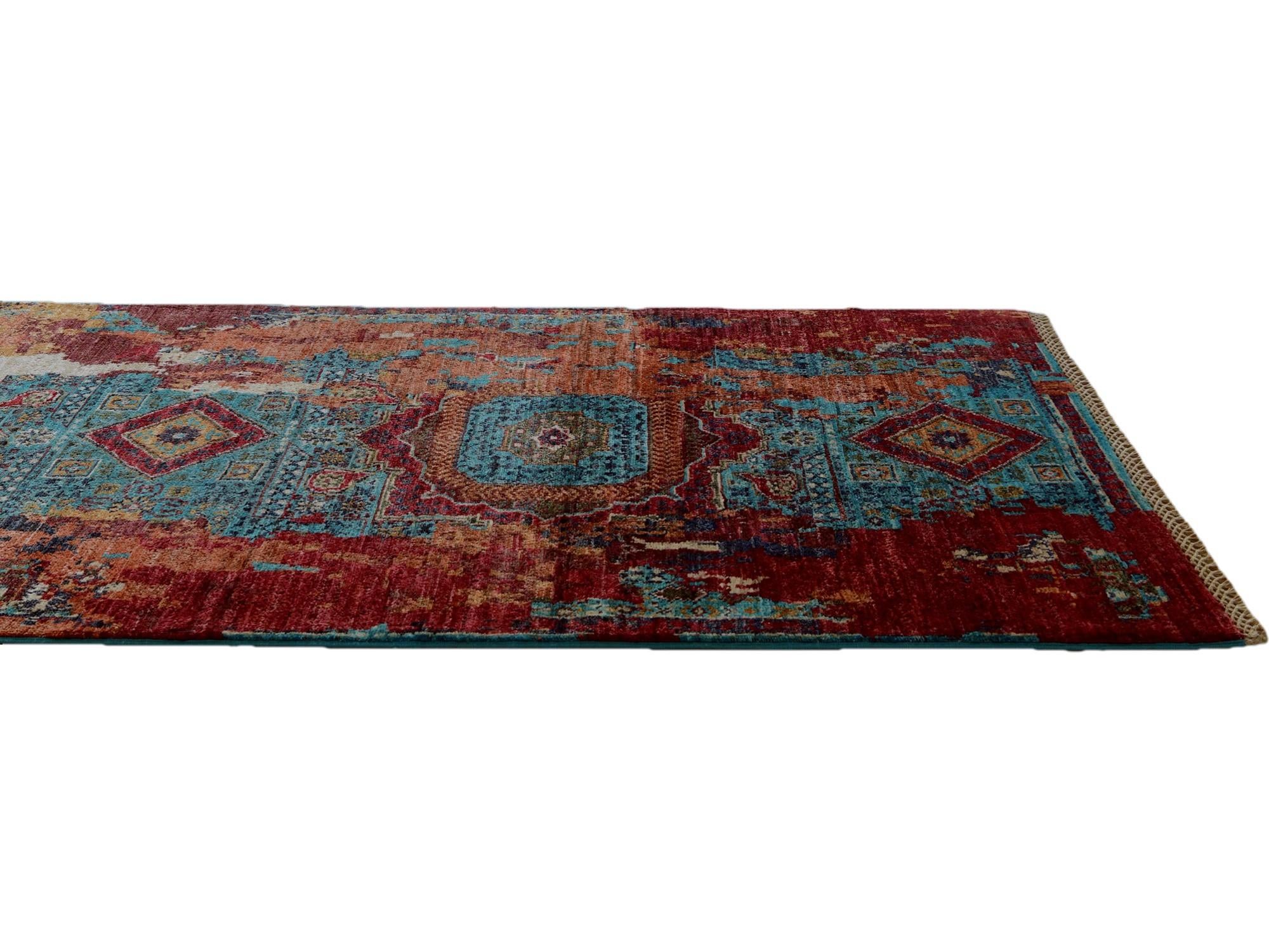 2' 11 x 10' 4 Hand Knotted Mamluk Ziegler Runner Rug
