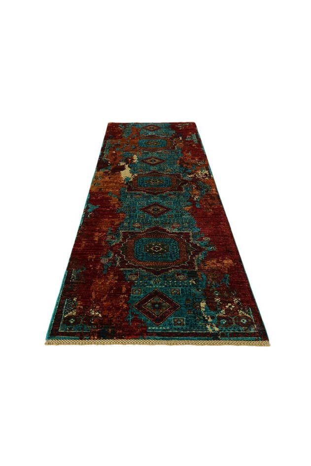 Detail image of 2' 11 x 10' 4 Hand Knotted Mamluk Ziegler Runner Rug