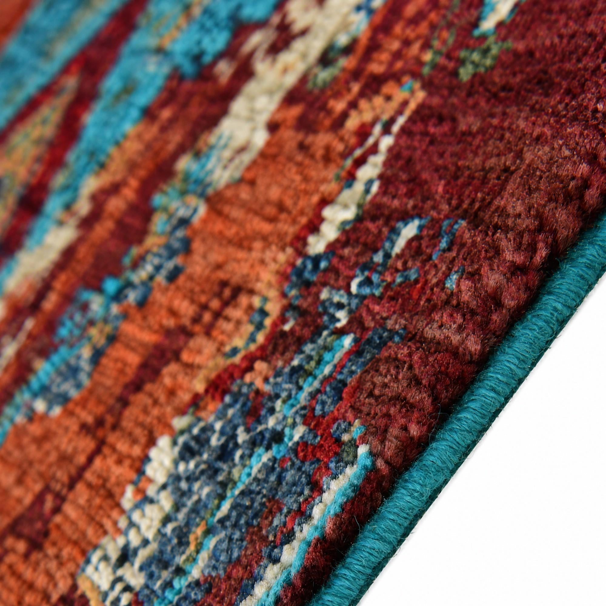90cm x 315cm anudado a mano Mamluk Ziegler Alfombra Pasillera