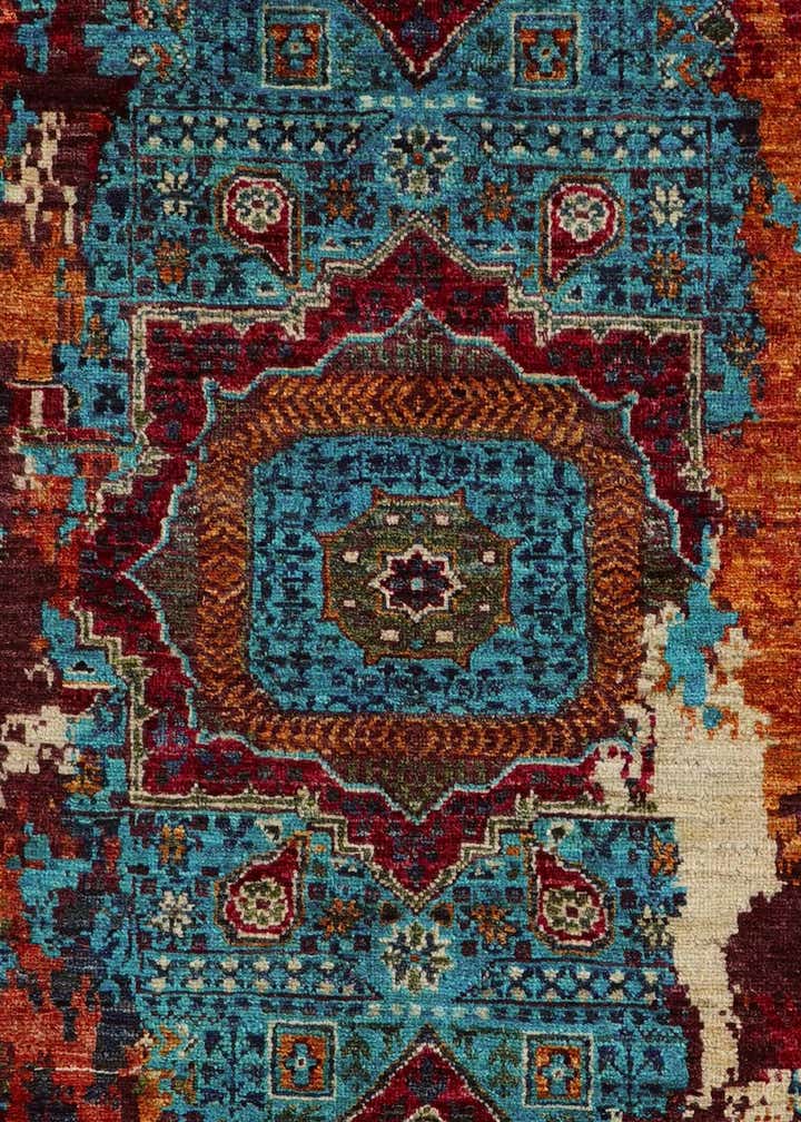 2' 11 x 10' 4 Hand Knotted Mamluk Ziegler Runner Rug
