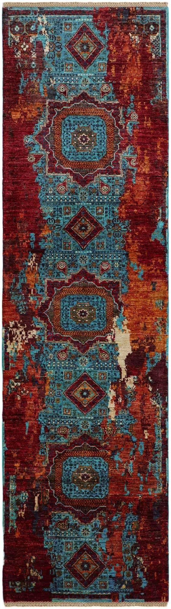2' 11 x 10' 4 Hand Knotted Mamluk Ziegler Runner Rug
