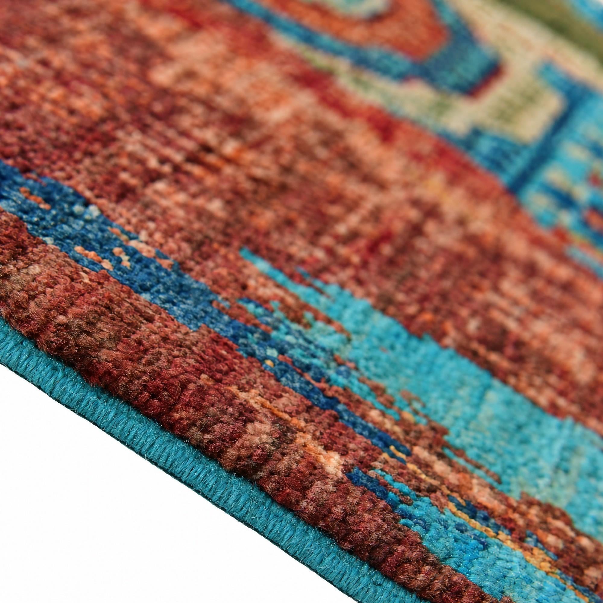 85cm x 300cm Hand Knotted Mamluk Ziegler Runner Rug