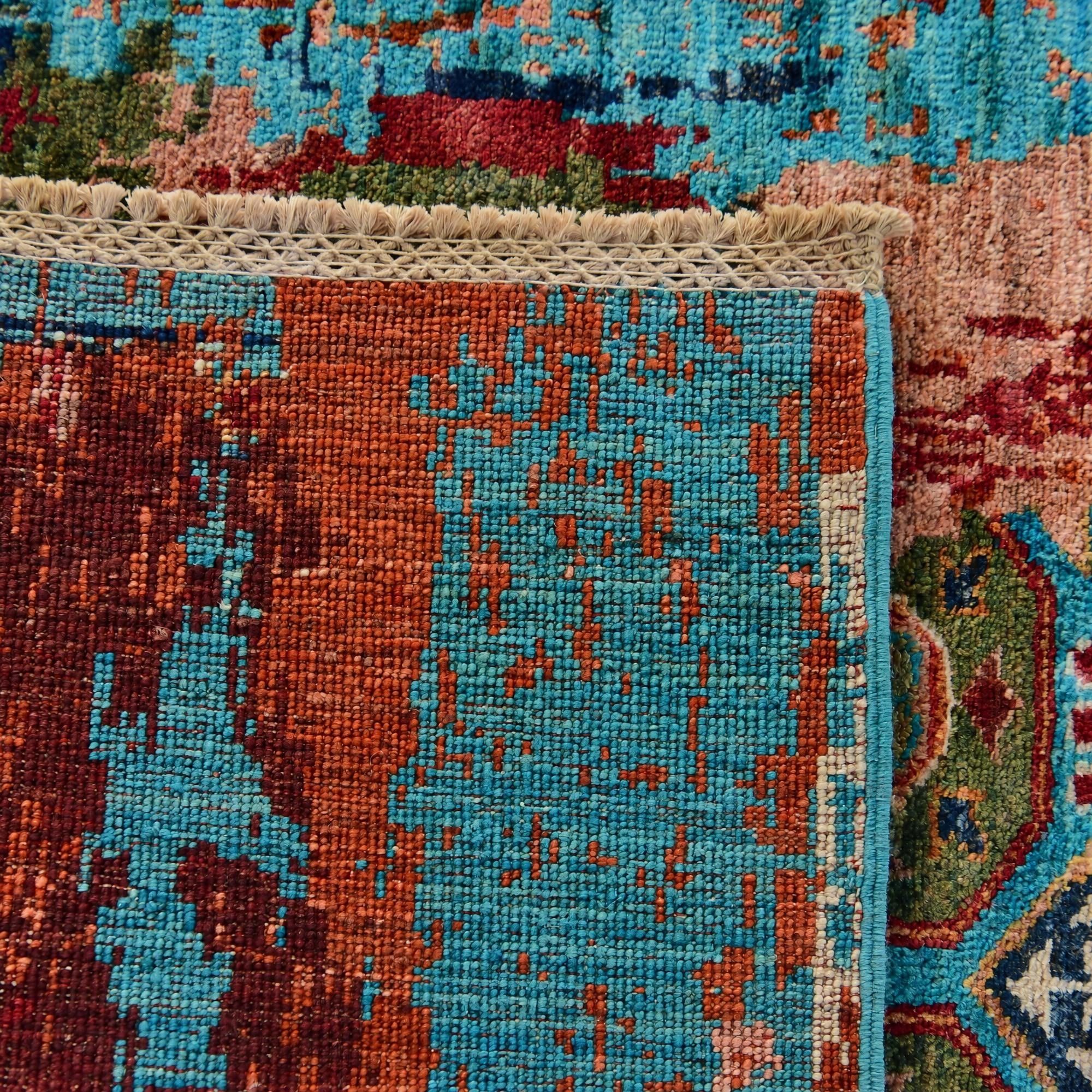 85cm x 300cm Hand Knotted Mamluk Ziegler Runner Rug