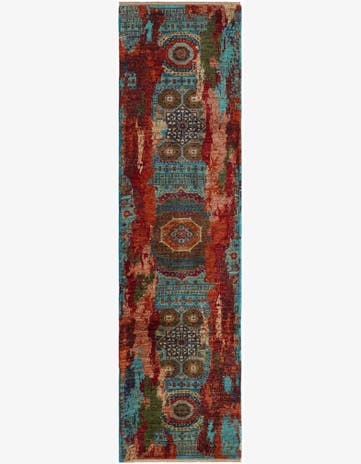 2' 9 x 9' 11 Hand Knotted Mamluk Ziegler Runner Rug