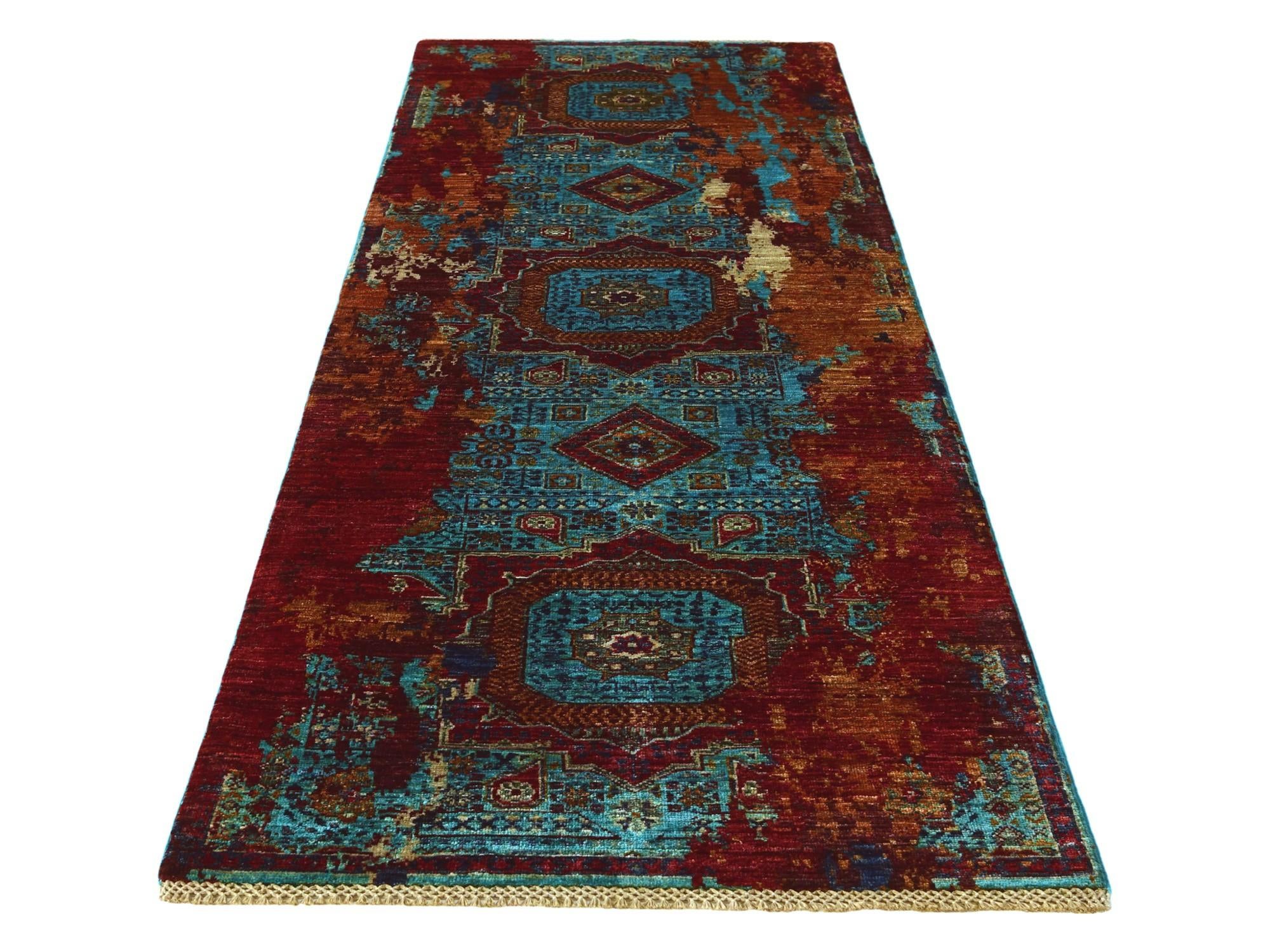 2' 11 x 8' 4 Hand Knotted Mamluk Ziegler Runner Rug