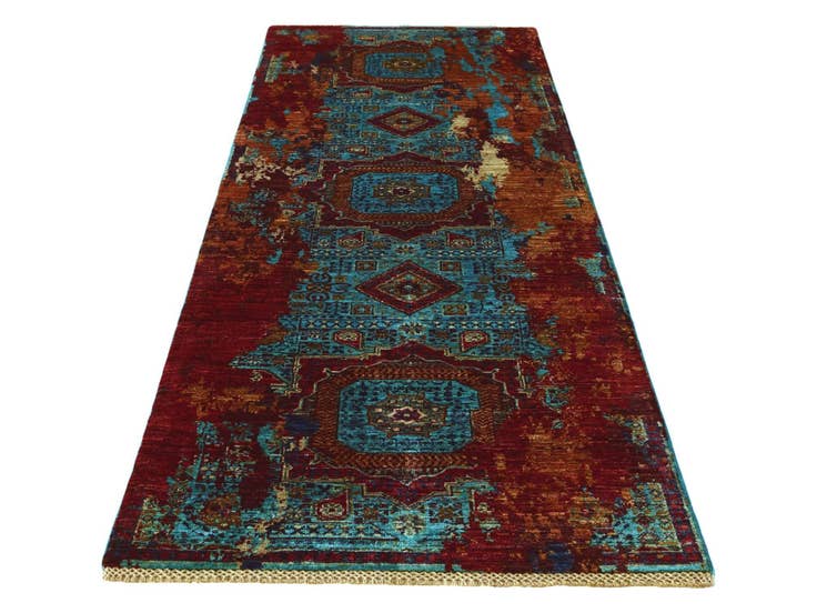 Detail image of 2' 11 x 8' 4 Hand Knotted Mamluk Ziegler Runner Rug