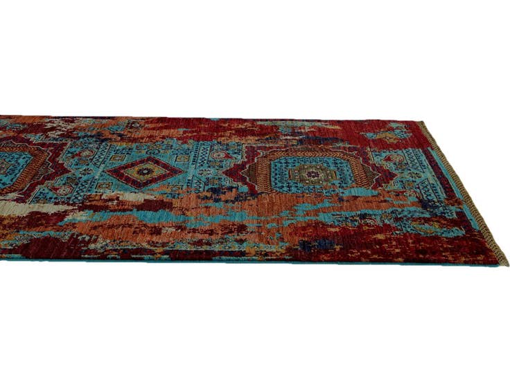 Detail image of 2' 11 x 8' 4 Hand Knotted Mamluk Ziegler Runner Rug