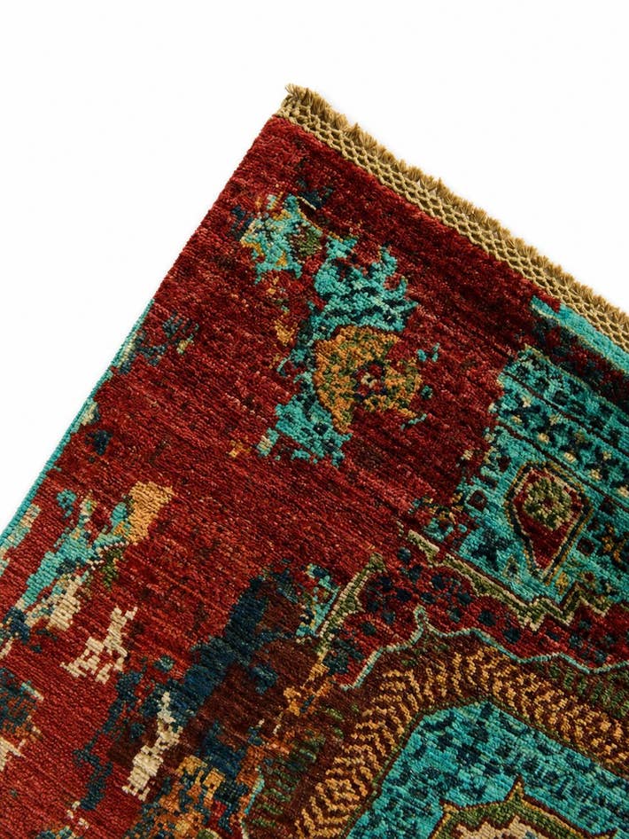 Detail image of 2' 11 x 8' 4 Hand Knotted Mamluk Ziegler Runner Rug