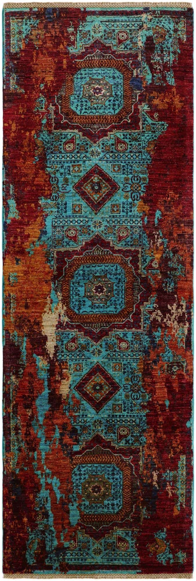 2' 11 x 8' 4 Hand Knotted Mamluk Ziegler Runner Rug