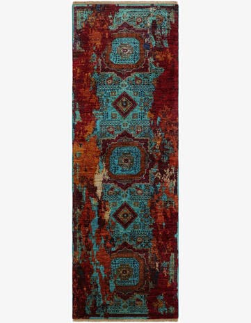 2' 11 x 8' 4 Hand Knotted Mamluk Ziegler Runner Rug