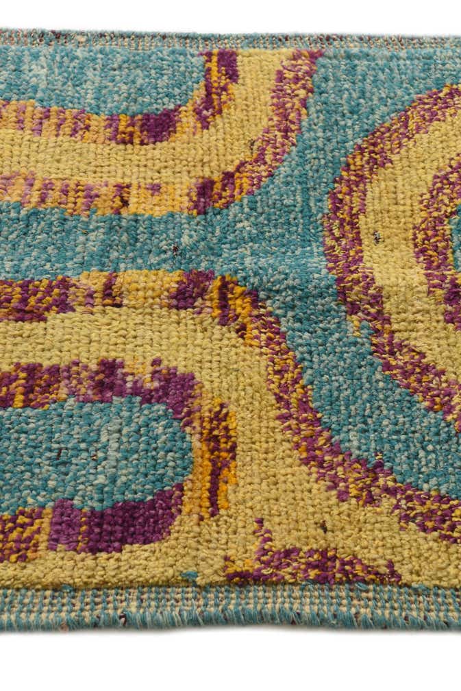 2' 8 x 10' Hand Knotted Moroccan Wool Runner Rug