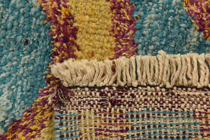 2' 8 x 10' Hand Knotted Moroccan Wool Runner Rug