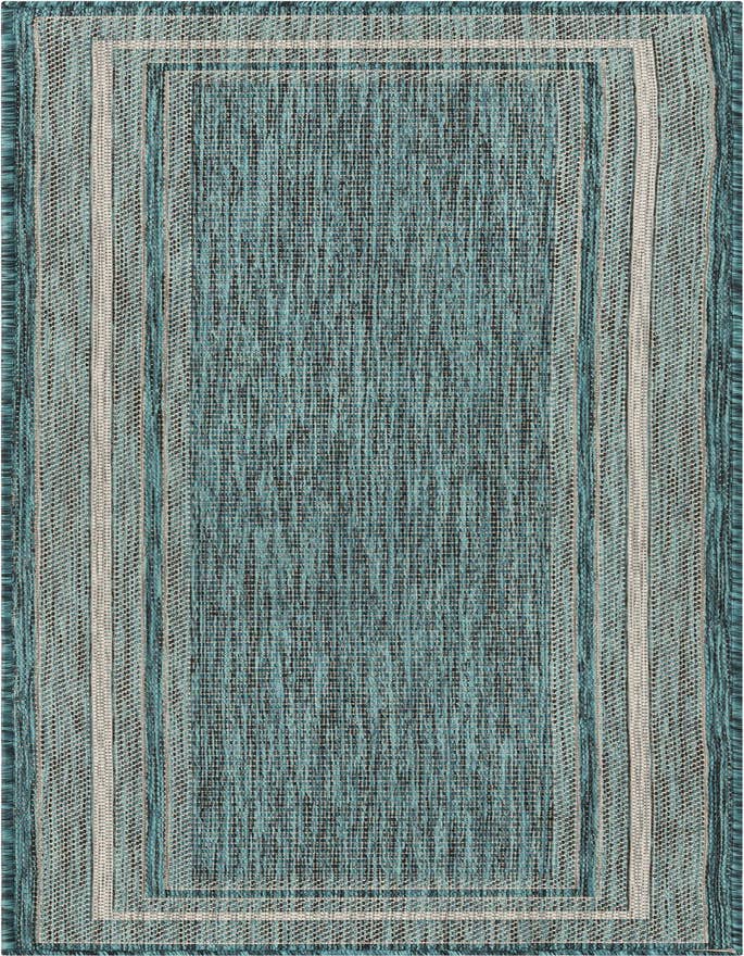 Detail image of 2' x 6' Easy-Clean Border Indoor / Outdoor Runner Rug