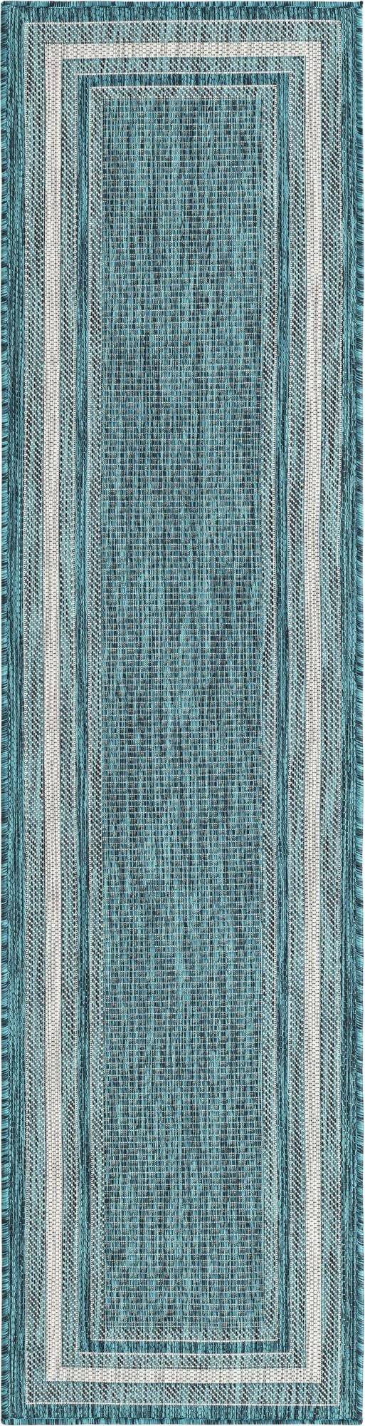 2' x 8'  Washable Border Indoor / Outdoor Runner Rug