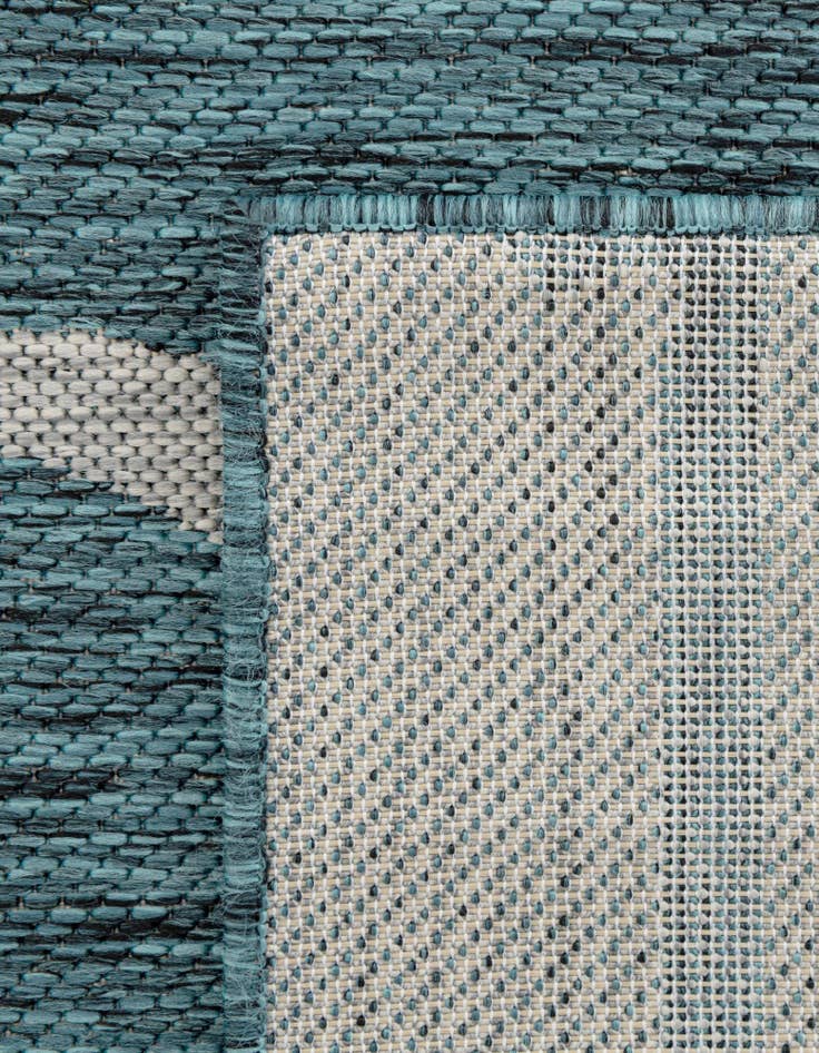 Detail image of 2' x 6'  Washable Botanical Indoor / Outdoor Runner Rug