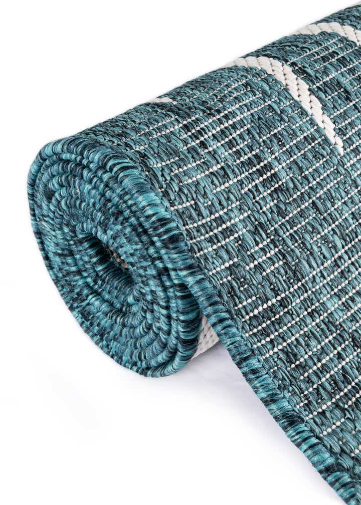 2' x 6' Easy-Clean Botanical Indoor / Outdoor Runner Rug
