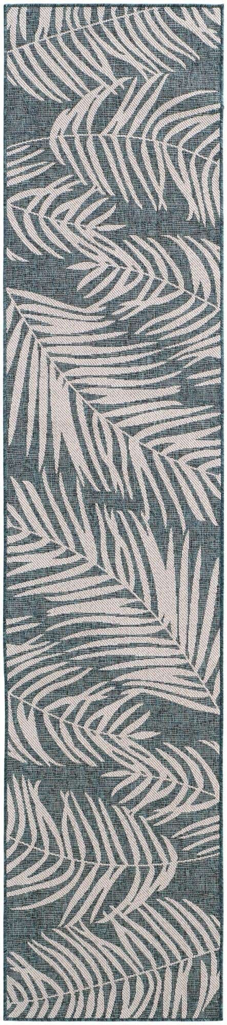 2' 7 x 12' Easy-Clean Botanical Indoor / Outdoor Runner Rug