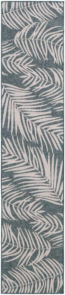2' 7 x 12' Easy-Clean Botanical Indoor / Outdoor Runner Rug