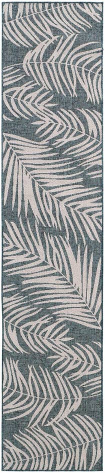 Detail image of 2' 7 x 12' Easy-Clean Botanical Indoor / Outdoor Runner Rug