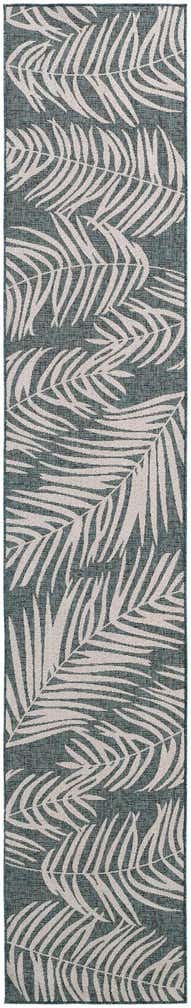 2' 7 x 14' Easy-Clean Botanical Indoor / Outdoor Runner Rug