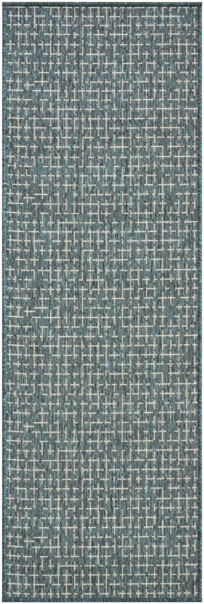 2' x 6' Easy-Clean Checkered Indoor / Outdoor Runner Rug