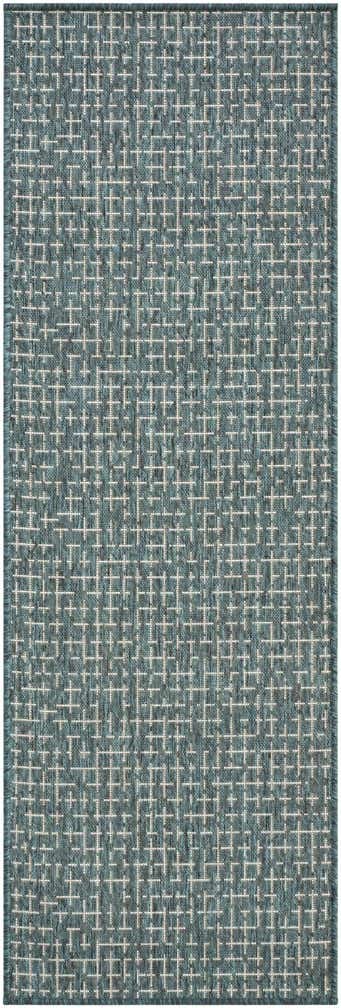 2' x 6' Easy-Clean Checkered Indoor / Outdoor Runner Rug