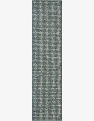 2' x 8' Easy-Clean Checkered Indoor / Outdoor Runner Rug