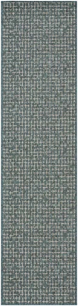 2' x 8' Easy-Clean Checkered Indoor / Outdoor Runner Rug
