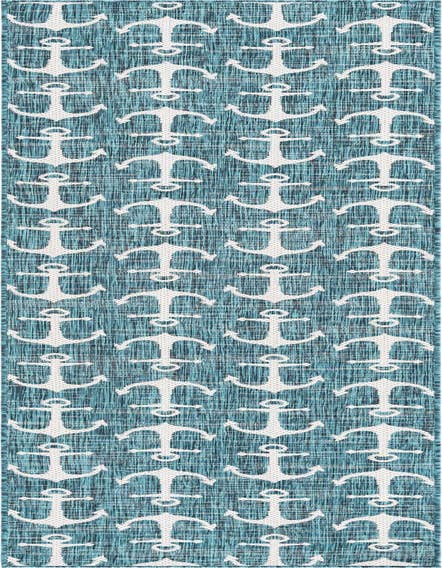 Detail image of 2' 7 x 12' Easy-Clean Coastal Indoor / Outdoor Runner Rug