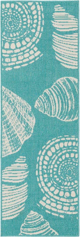 Detail image of 2' x 6' Easy-Clean Coastal Indoor / Outdoor Runner Rug
