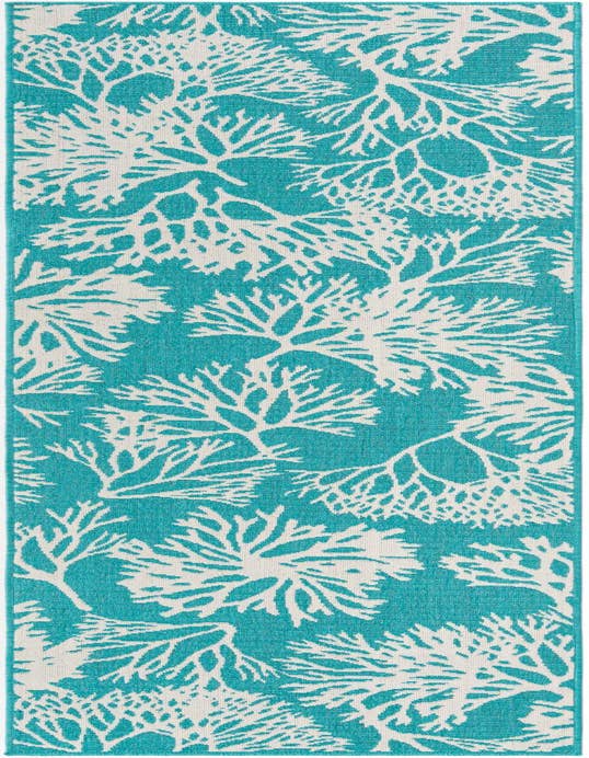 Detail image of 2' 7 x 10' Easy-Clean Coastal Indoor / Outdoor Runner Rug
