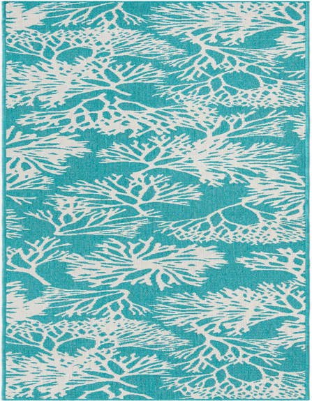 Detail image of 2' 7 x 12' Easy-Clean Coastal Indoor / Outdoor Runner Rug