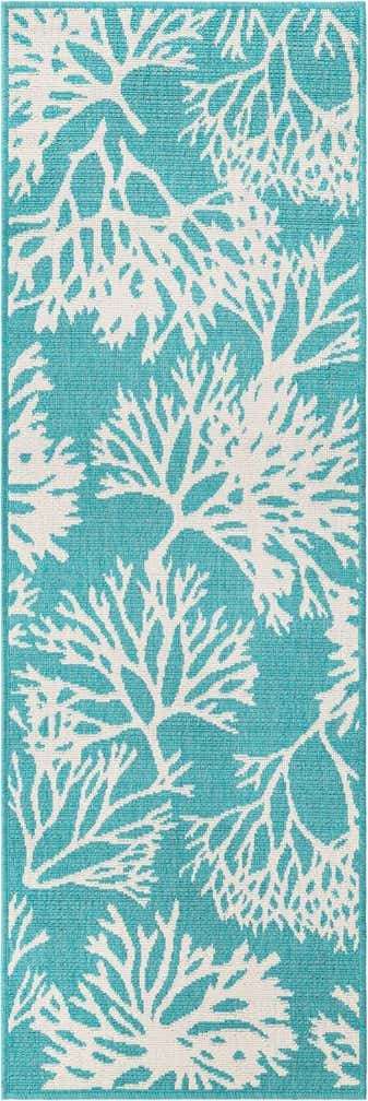 2' x 6' Easy-Clean Coastal Indoor / Outdoor Runner Rug
