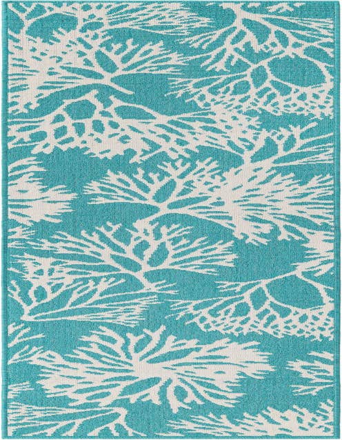 Detail image of 2' x 8' Easy-Clean Coastal Indoor / Outdoor Runner Rug