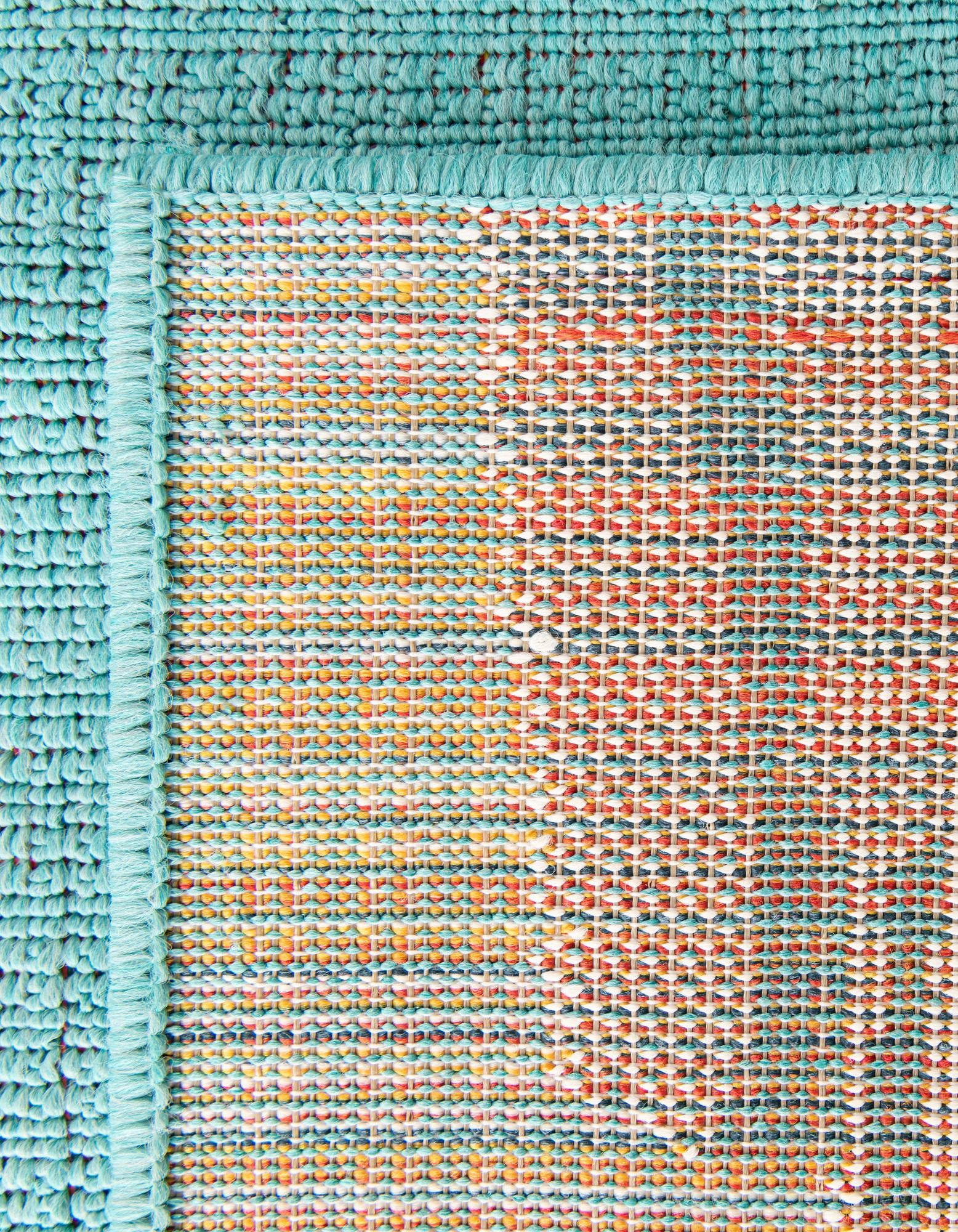 2' 7 x 12' Easy-Clean Coastal Indoor / Outdoor Runner Rug