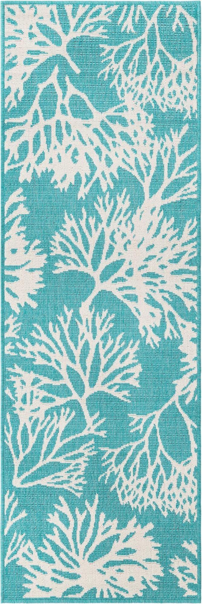 2' x 6'  Washable Coastal Indoor / Outdoor Runner Rug
