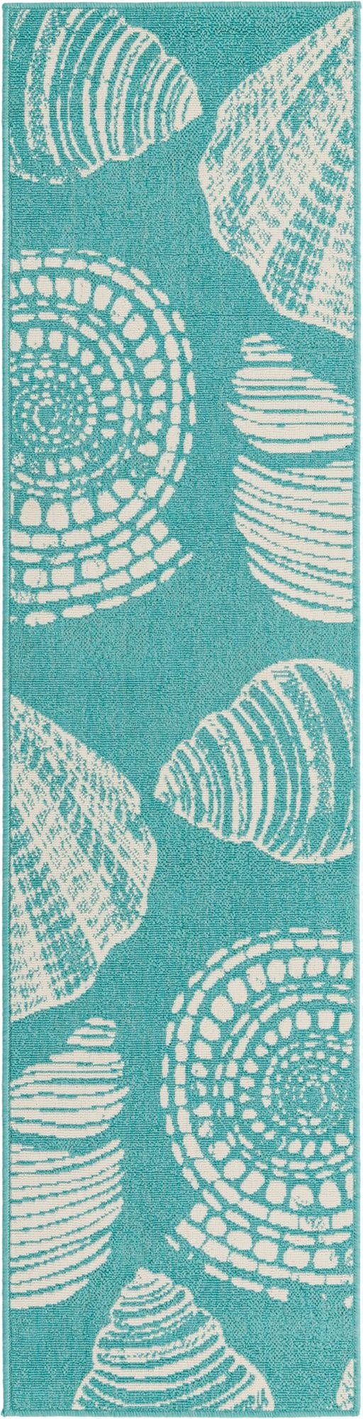 2' x 8'  Washable Coastal Indoor / Outdoor Runner Rug