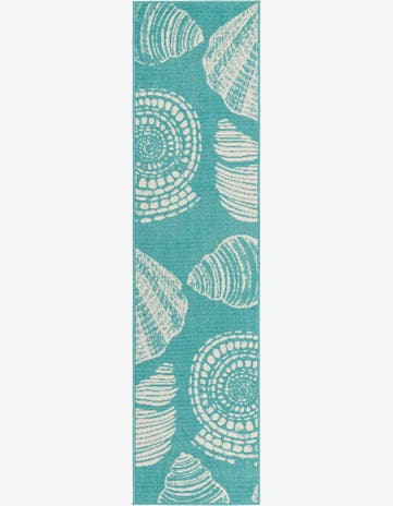 2' x 8' Easy-Clean Coastal Indoor / Outdoor Runner Rug