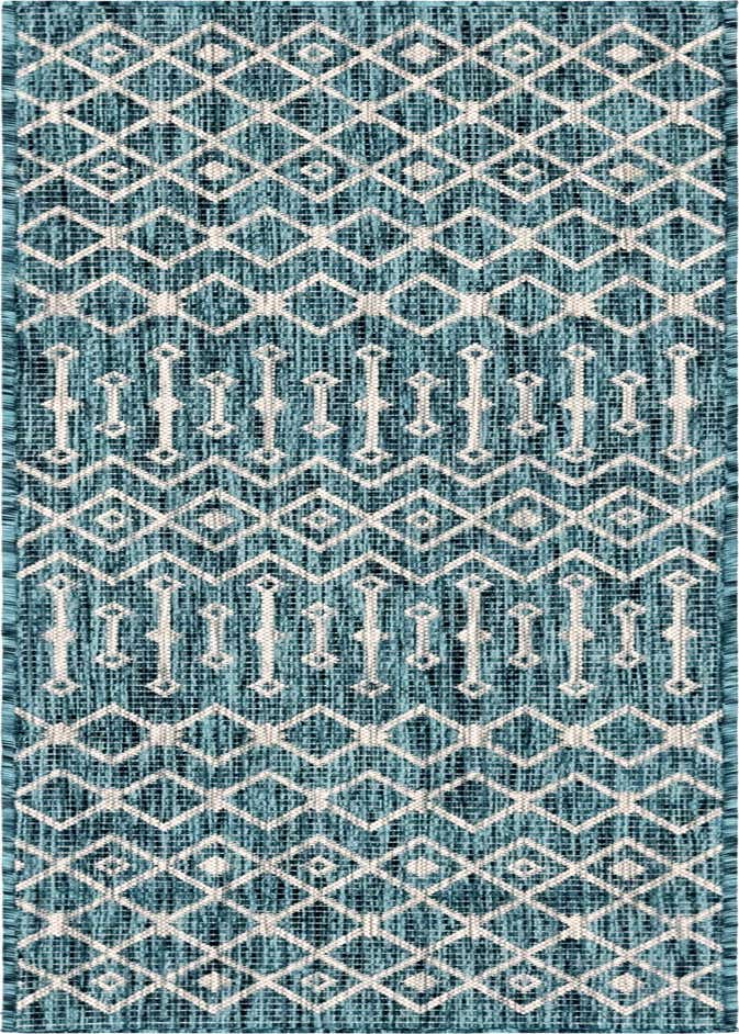 2' x 6' Easy-Clean Lattice Indoor / Outdoor Runner Rug