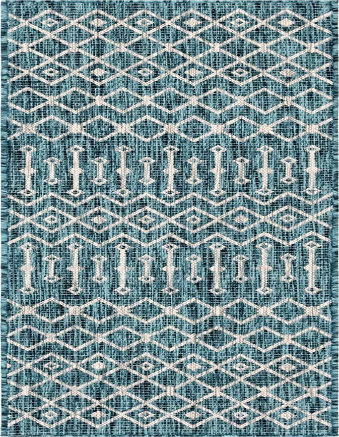 2' x 6' Easy-Clean Lattice Indoor / Outdoor Runner Rug