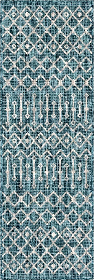 Detail image of 2' x 6' Easy-Clean Lattice Indoor / Outdoor Runner Rug