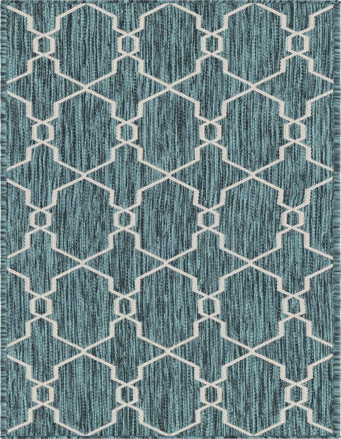 Detail image of 2' x 6' Easy-Clean Lattice Indoor / Outdoor Runner Rug