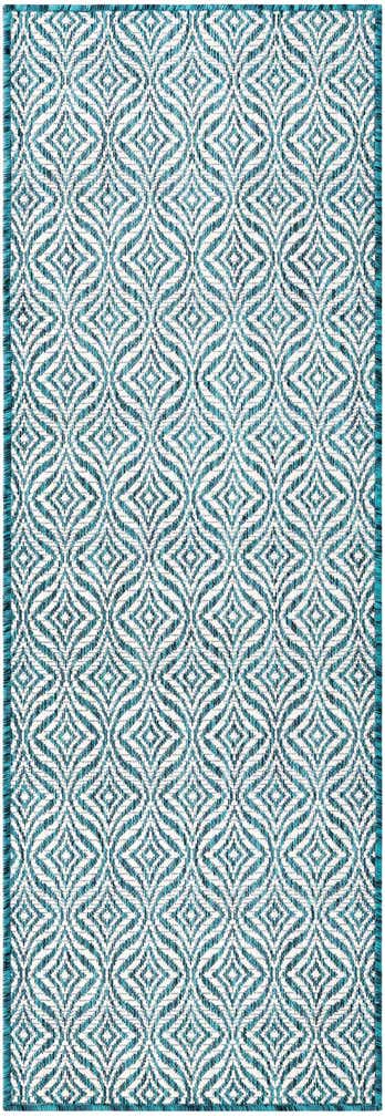 2' x 6' Easy-Clean Lattice Indoor / Outdoor Runner Rug