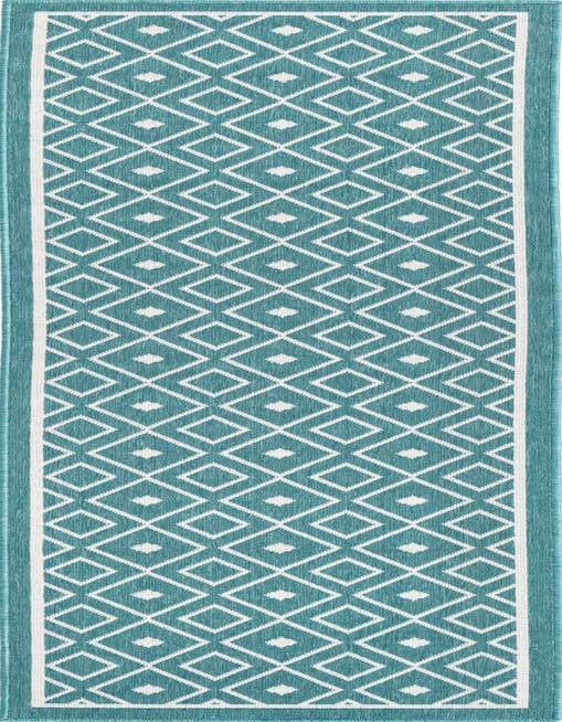 Detail image of 2' x 8' Easy-Clean Lattice Indoor / Outdoor Runner Rug