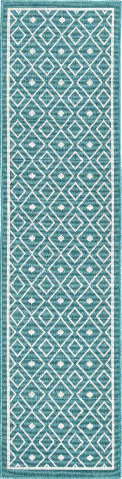 Detail image of 2' x 8' Easy-Clean Lattice Indoor / Outdoor Runner Rug