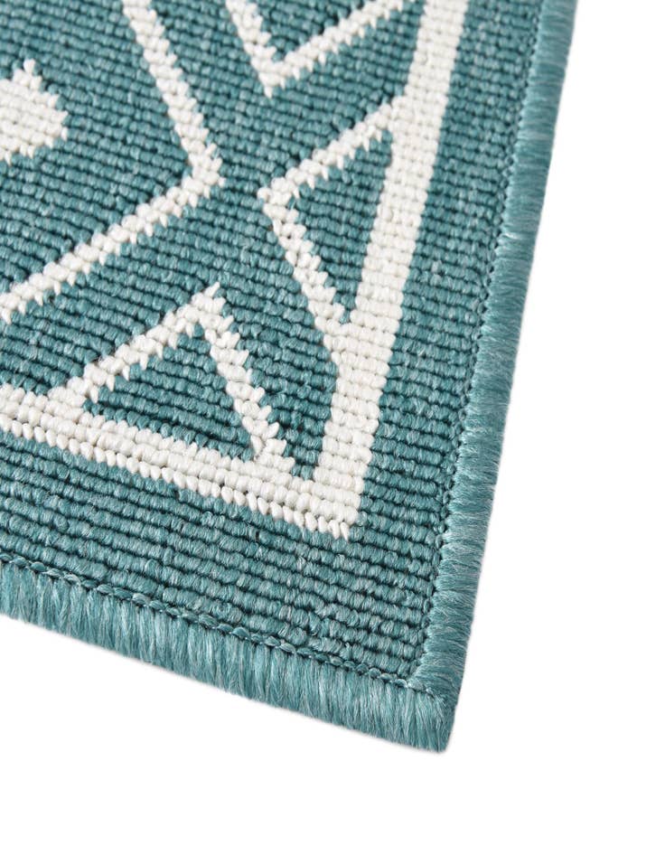 Detail image of 2' x 8' Washable Lattice Indoor / Outdoor Runner Rug